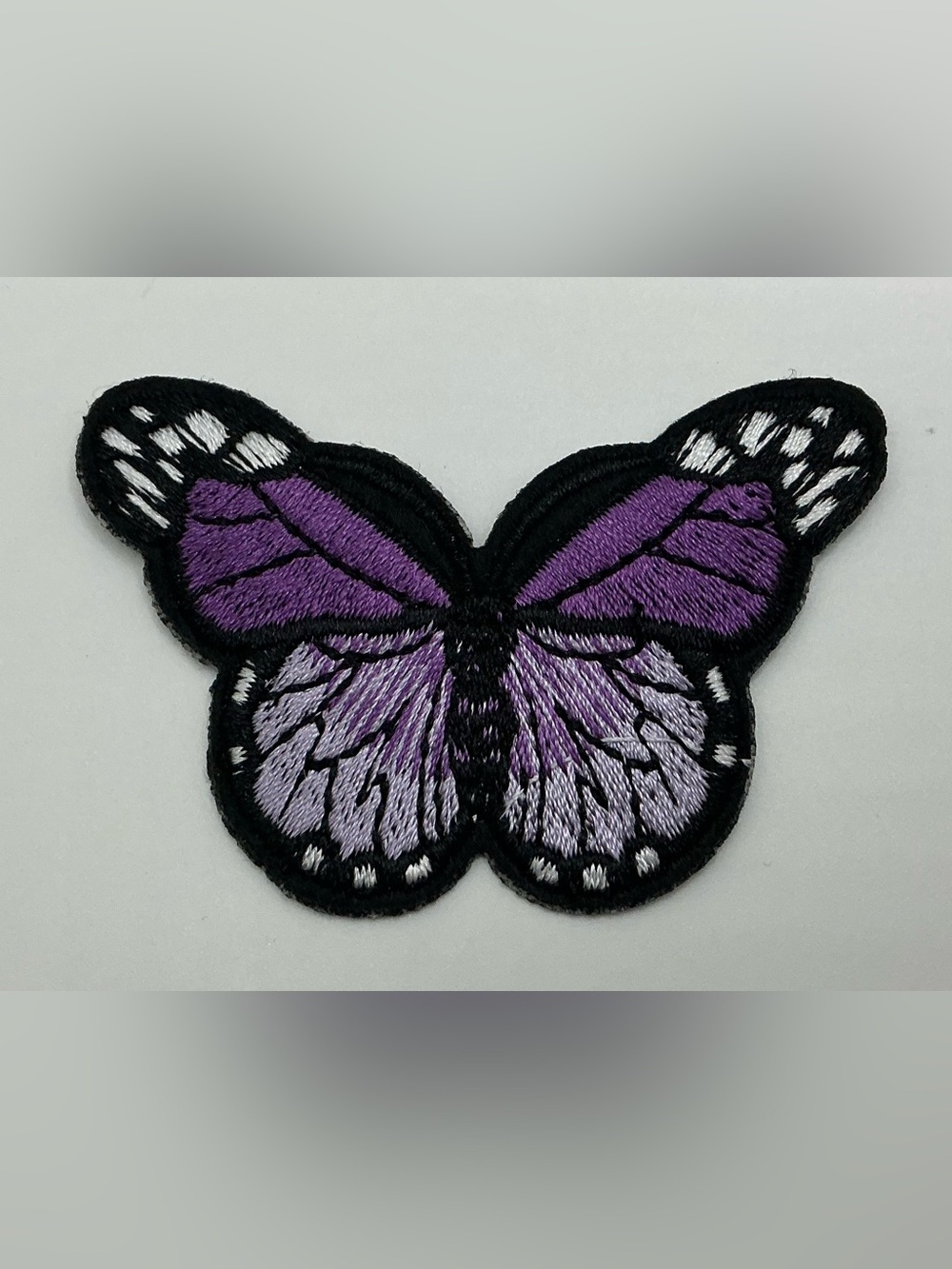 IRON OR SEW ON PURPLE BUTTERFLY PATCH